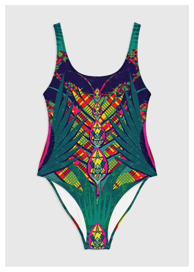 Yoga suit / Swimsuit in NEW Kubanival print